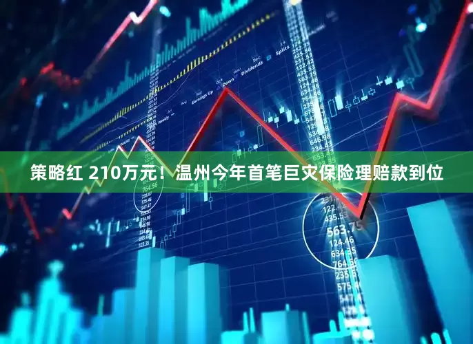 策略红 210万元！温州今年首笔巨灾保险理赔款到位