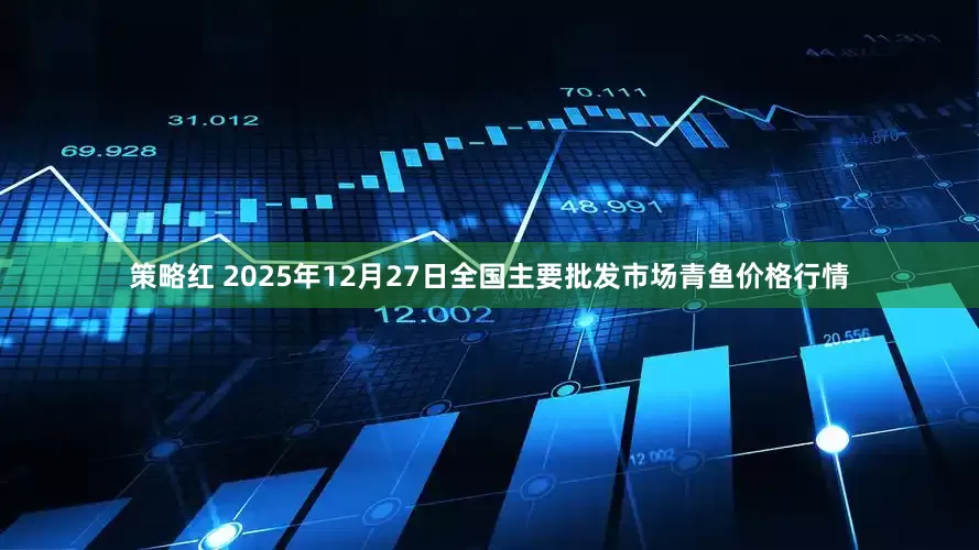 策略红 2025年12月27日全国主要批发市场青鱼价格行情